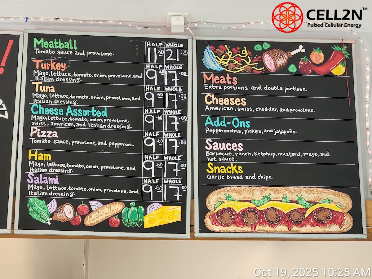 Italian Delite Sub Sandwiches Menu - Image 1
